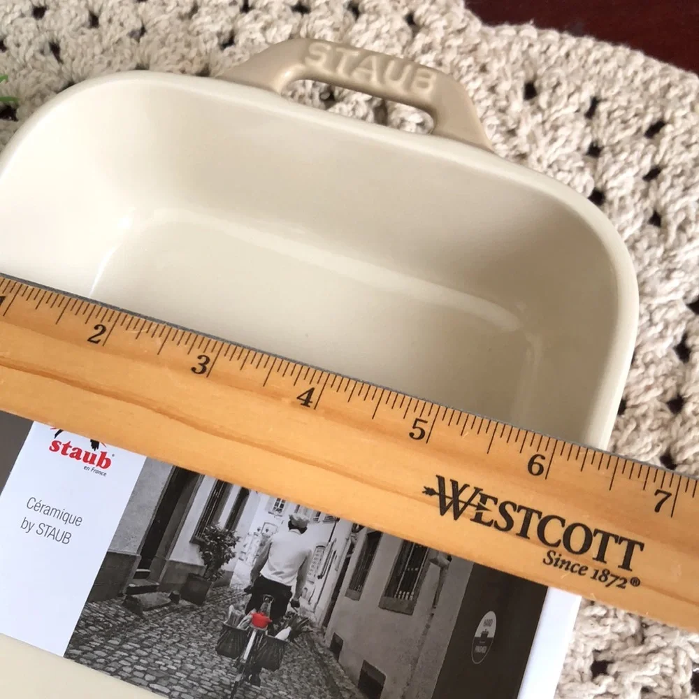 Staub Taupe Ceramic Rectangular Baking Dish